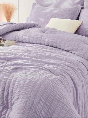 ⚓️ Seersucker Lavender ⚓️ Room Essentials Full/Queen Comforter
